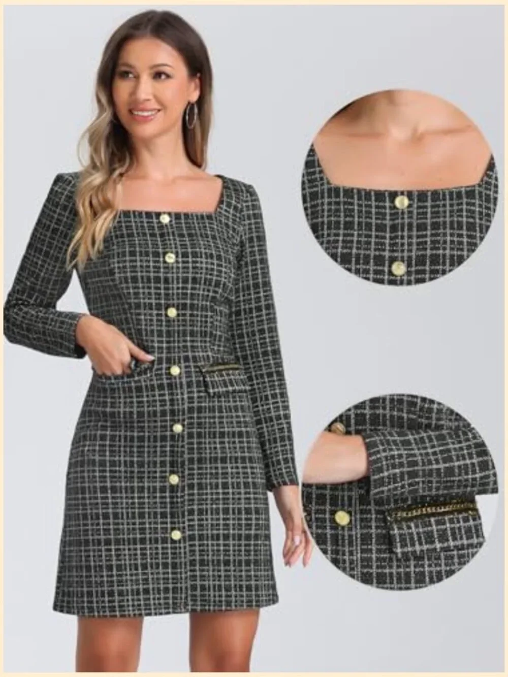 N/A elegant tweed